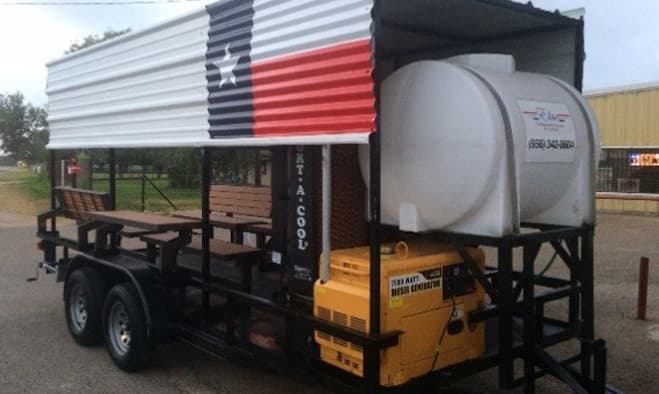Cool Down Trailer with Generator